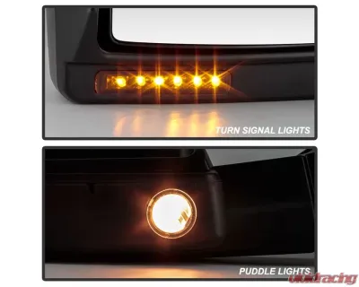Xtune Left Driver Side Power Heated Amber LED Signal Telescoping Mirror Ford F150 2007-2014 - MIR-FF15007S-PWH-AM-L
