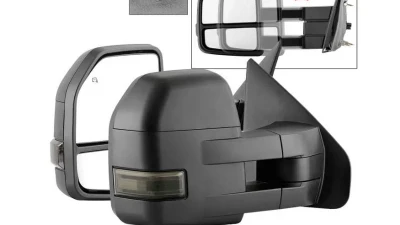 Xtune G4 Power Heated Smoke LED Signal Telescoping Mirrors Set Ford F150 2004-2014                                     - MIR-FF15009S-G4-PWH-SM-SET - Image 11