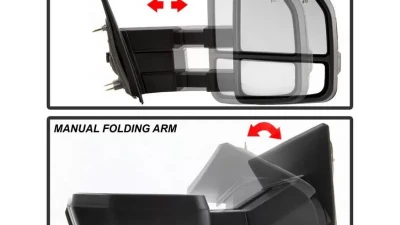 Xtune G4 Power Heated Smoke LED Signal Telescoping Mirrors Set Ford F150 2004-2014                                     - MIR-FF15009S-G4-PWH-SM-SET - Image 6