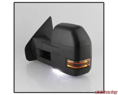 Xtune G4 Power Heated Smoke LED Signal Telescoping Mirrors Set Ford F150 2004-2014 - MIR-FF15009S-G4-PWH-SM-SET