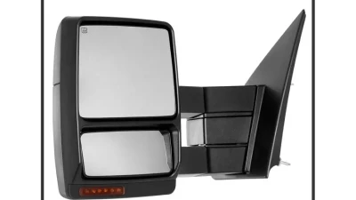 Xtune G4 Power Heated Amber LED Signal Telescoping Mirrors Set Ford F150 2004-2014                                     - MIR-FF15009S-PWH-AM-SET - Image 3