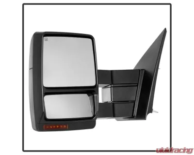 Xtune G4 Power Heated Amber LED Signal Telescoping Mirrors Set Ford F150 2004-2014 - MIR-FF15009S-PWH-AM-SET