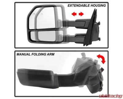Xtune G4 Power Heated Telescoping Mirrors Set Ford F150 2015-2017 - MIR-FF15015-G4-PWH-SET