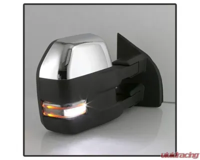 Xtune G4 Power Heated Clear LED Signal Telescoping Mirrors Set Ford F150 2015-2017 - MIR-FF15015S-G4-PWH-CL-SET