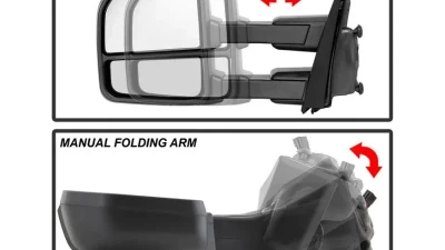 Xtune G4 Power Heated Smoke LED Signal Telescoping Mirrors Set Ford F150 2015-2017                                     - MIR-FF15015S-G4-PWH-SM-SET - Image 6