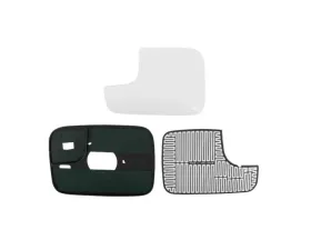 Xtune Large Left Driver Side Power Heated Mirror Replacement Glass DRAM94 | DRAM98 | DRAM02 Dodge Ram 1994-2009