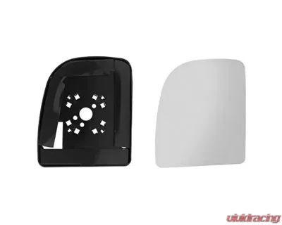 Xtune Small Left Driver Side Manual Mirror Replacement Glass FDSD99 Ford SuperDuty 1999-2010 - MIR-GLASS-FDSD99-MA-L2