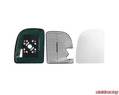 Xtune Large Left Driver Side Power Heated Mirror Replacement Glass FDSD99 Ford SuperDuty 1999-2010 - MIR-GLASS-FDSD99-PW-L1