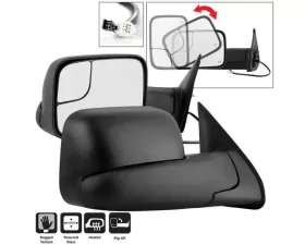 Xtune Manual Extendable Power Heated Adjust Mirror Set Toyota Tacoma 2005-2015