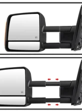 Xtune Right Passenger Side Power Heated Amber LED Signal Telescoping Mirror Toyota Tundra 2007-2014                                     - MIR-TTUN07S-PWH-R - Image 6