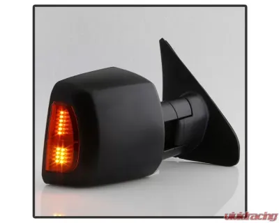 Xtune Right Passenger Side Power Heated Amber LED Signal Telescoping Mirror Toyota Tundra 2007-2014 - MIR-TTUN07S-PWH-R
