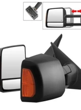 Xtune Power Heated Amber LED Signal Telescoping Mirror Set Toyota Tundra 2007-2014                                     - MIR-TTUN07S-PWH-SET - Image 10