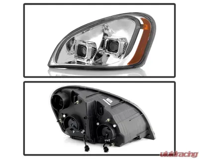 Xtune Chrome Left and Right LED Tube DRL Projector Headlights Freightliner Cascadia 2008-2017 - P6FCA08LC
