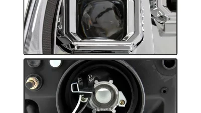 Xtune Chrome Left and Right LED Tube DRL Projector Headlights Freightliner Cascadia 2008-2017                                     - P6FCA08LC - Image 3