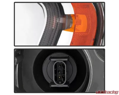 Xtune Chrome Left and Right LED Tube DRL Projector Headlights Freightliner Cascadia 2008-2017 - P6FCA08LC