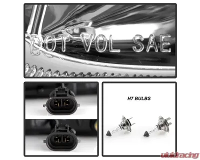 Xtune Chrome Left and Right LED Tube DRL Projector Headlights Freightliner Cascadia 2008-2017 - P6FCA08LC