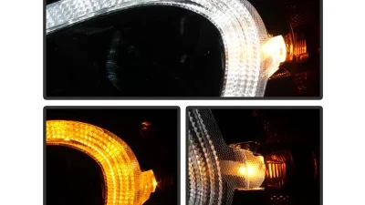 Xtune Chrome Left and Right LED Tube DRL Projector Headlights Freightliner Cascadia 2008-2017                                     - P6FCA08LC - Image 8