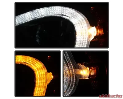 Xtune Chrome Left and Right LED Tube DRL Projector Headlights Freightliner Cascadia 2008-2017 - P6FCA08LC