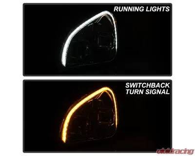 Xtune Chrome Left and Right LED Tube DRL Projector Headlights Freightliner Cascadia 2008-2017 - P6FCA08LC