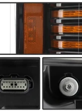 Xtune Black Projector LED Headlights with Amber DRL Sequential LED Signal Ford F150 2018-2020                                     - PRO-CH-FF15018S-FLED-AM-BK - Image 5