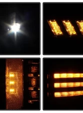 Xtune Black Projector LED Headlights with Amber DRL Sequential LED Signal Ford F150 2018-2020                                     - PRO-CH-FF15018S-FLED-AM-BK - Image 8