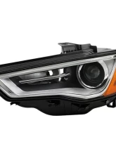 Xtune OE Left Driver Side LED DRL HID Non-AFS Projector Headlight Audi A6 2015-2016                                     - PRO-JH-AA315-HID-OE-L - Image 10