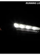 Xtune Black Right Passenger Side Xenon HID LED DRL OE Headlights Audi A4 | S4 2017-2019                                     - PRO-JH-AA418-HID-OE-R - Image 11