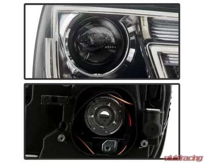 Xtune Black Right Passenger Side Xenon HID LED DRL OE Headlights Audi A4 | S4 2017-2019 - PRO-JH-AA418-HID-OE-R