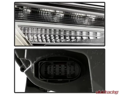 Xtune Black Right Passenger Side Xenon HID LED DRL OE Headlights Audi A4 | S4 2017-2019 - PRO-JH-AA418-HID-OE-R