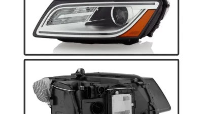 Xtune OE Left Driver Side Xenon HID Non-AFS DRL Projector Headlight Audi Q5 2013-2015                                     - PRO-JH-AQ513-HID-OE-L - Image 2