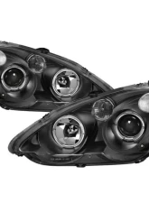Xtune Black Halo Projector Headlights Acura RSX 2002-2004                                     - PRO-JH-ARSX02-HL-BK - Image 10