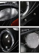 Xtune Black Halo Projector Headlights Acura RSX 2002-2004                                     - PRO-JH-ARSX02-HL-BK - Image 3