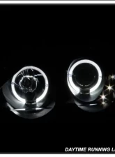 Xtune Black Halo Projector Headlights Acura RSX 2002-2004                                     - PRO-JH-ARSX02-HL-BK - Image 9