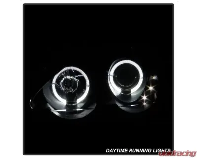 Xtune Black Halo Projector Headlights Acura RSX 2002-2004 - PRO-JH-ARSX02-HL-BK