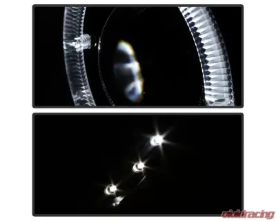 Xtune Black Halo Projector Headlights Acura RSX 2002-2004 - PRO-JH-ARSX02-HL-BK