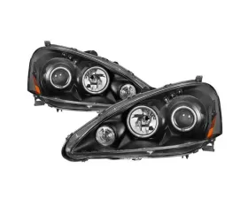 Xtune Black CCFL Halo Projector Headlights Acura RSX 2005-2006