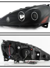 Xtune Black CCFL Halo Projector Headlights Acura RSX 2005-2006                                     - PRO-JH-ARSX05-HL-BK - Image 2