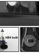 Xtune Black Xenon HID Models Light Tube DRL Projector Headlights Acura TL 2004-2008                                     - PRO-JH-ATL04-DRL-BK - Image 6