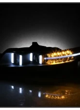 Xtune Black Xenon HID Models Light Tube DRL Projector Headlights Acura TL 2004-2008                                     - PRO-JH-ATL04-DRL-BK - Image 7