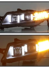 Xtune Black Xenon HID Models Light Tube DRL Projector Headlights Acura TL 2004-2008                                     - PRO-JH-ATL04-DRL-BK - Image 9