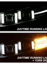 Xtune Black Xenon HID Models Light Tube DRL Projector Headlights Acura TL 2004-2008                                     - PRO-JH-ATL04-DRL-BK - Image 10