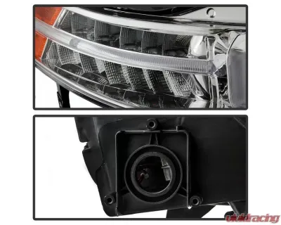 Xtune Chrome Xenon HID Models Light Tube DRL Projector Headlights Acura TL 2004-2008 - PRO-JH-ATL04-DRL-C