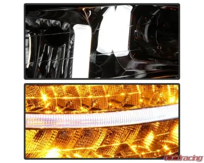 Xtune Chrome Xenon HID Models Light Tube DRL Projector Headlights Acura TL 2004-2008 - PRO-JH-ATL04-DRL-C