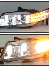 Xtune Chrome Xenon HID Models Light Tube DRL Projector Headlights Acura TL 2004-2008                                     - PRO-JH-ATL04-DRL-C - Image 9