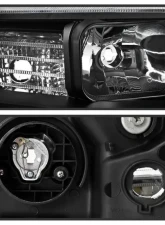 Xtune Black LED Light Bar Projector Headlights Acura TSX 2004-2008                                     - PRO-JH-ATSX04-LB-BK - Image 4