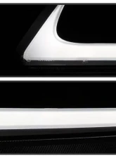 Xtune Black Smoked LED Light Bar Projector Headlights Acura TSX 2004-2008                                     - PRO-JH-ATSX04-LB-BSM - Image 8