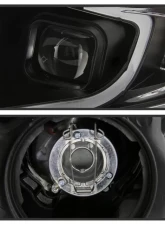 Xtune Black Light Bar DRL Projector Headlights Acura TSX 2009-2014                                     - PRO-JH-ATSX09-LB-BK - Image 3