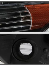 Xtune Black Light Bar DRL Projector Headlights Acura TSX 2009-2014                                     - PRO-JH-ATSX09-LB-BK - Image 4