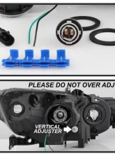 Xtune Black Light Bar DRL Projector Headlights Acura TSX 2009-2014                                     - PRO-JH-ATSX09-LB-BK - Image 5