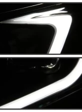Xtune Black Light Bar DRL Projector Headlights Acura TSX 2009-2014                                     - PRO-JH-ATSX09-LB-BK - Image 8